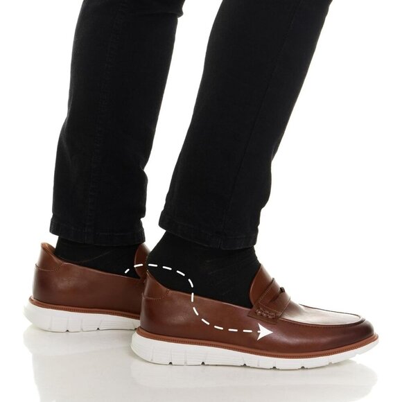 〽️Men\'s Cognac Marc Joseph New York Mens Empire Street Hands Free Shoes